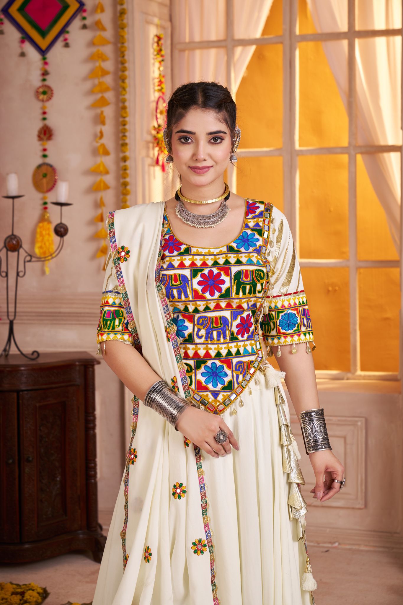 Traditional Elegance Navratri Designer Lehenga Choli - ETHNICDEAL