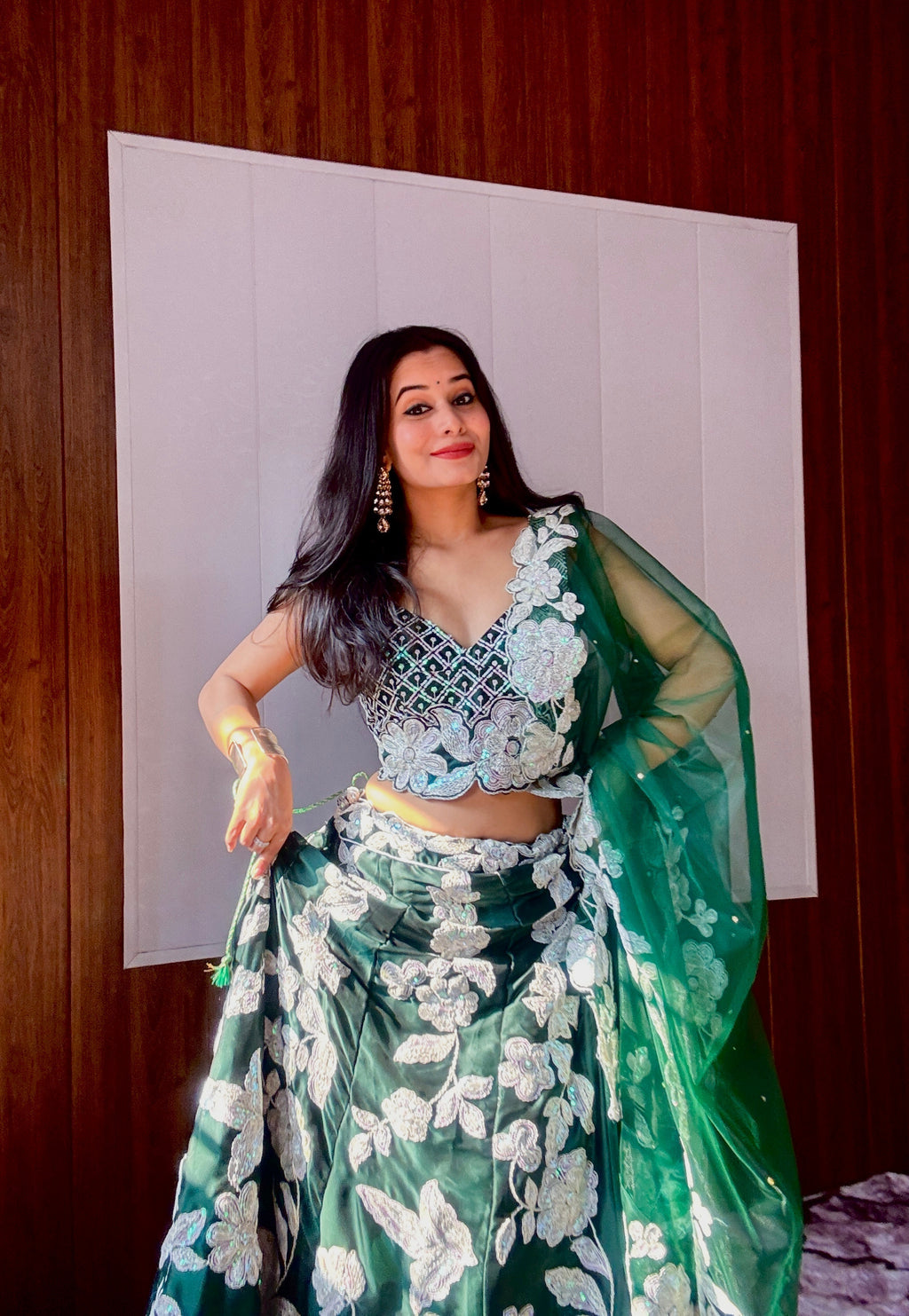 Exquisite Kasturi Silk Georgette Lehenga Set – A Perfect Blend of Glamour & Tradition - ETHNICDEAL