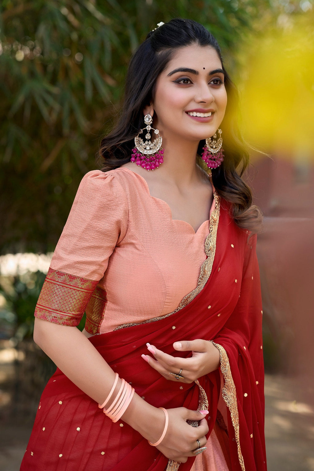 Spellbinding Cotton Silk Thread Embroidered Lehenga Choli - Ethnicwish