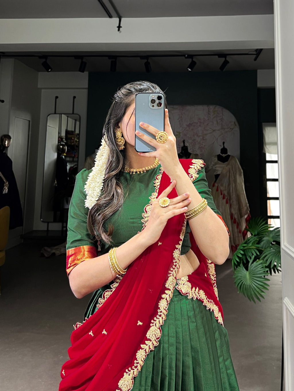 Adorable Narayan Pattu Zari Weaving Worked Lehenga Choli - ETHNICDEAL