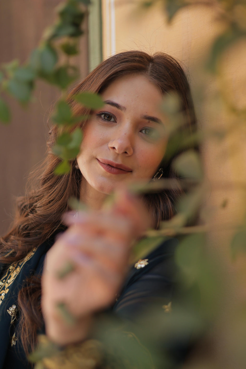 Breathtaking Faux Georgette Zari Sequins Embroidered Gown With Dupatta - Ethnicwish