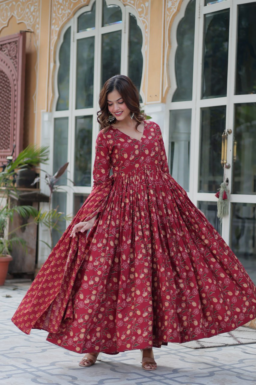 Elegant Pure Cotton 3-Piece Suit Set - ETHNICDEAL