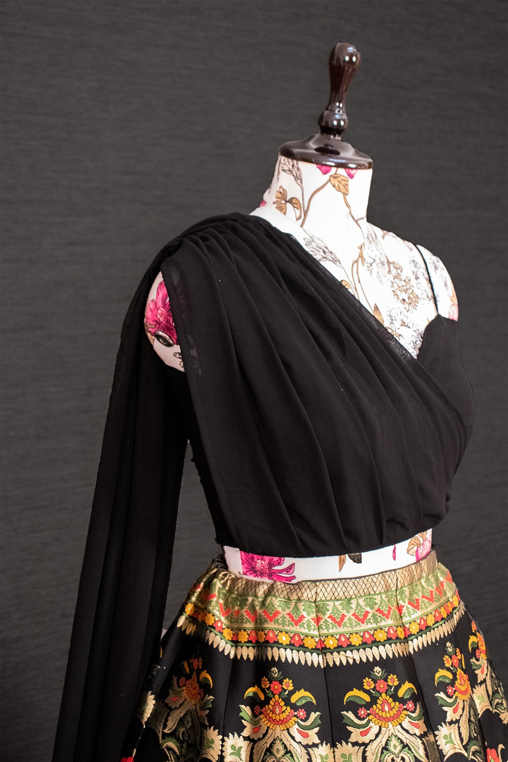 Resplendent Banarasi Silk Zari Weaving Worked Lehenga With Blouse - Ethnicwish