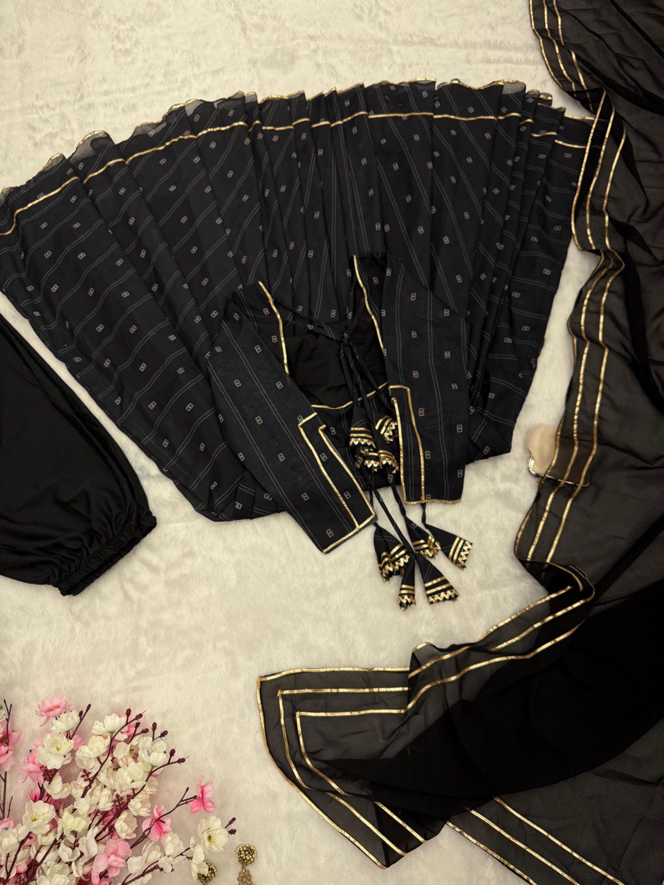 Divine Softy Chex Digital Printed Top Palazzo Suit - Ethnicwish