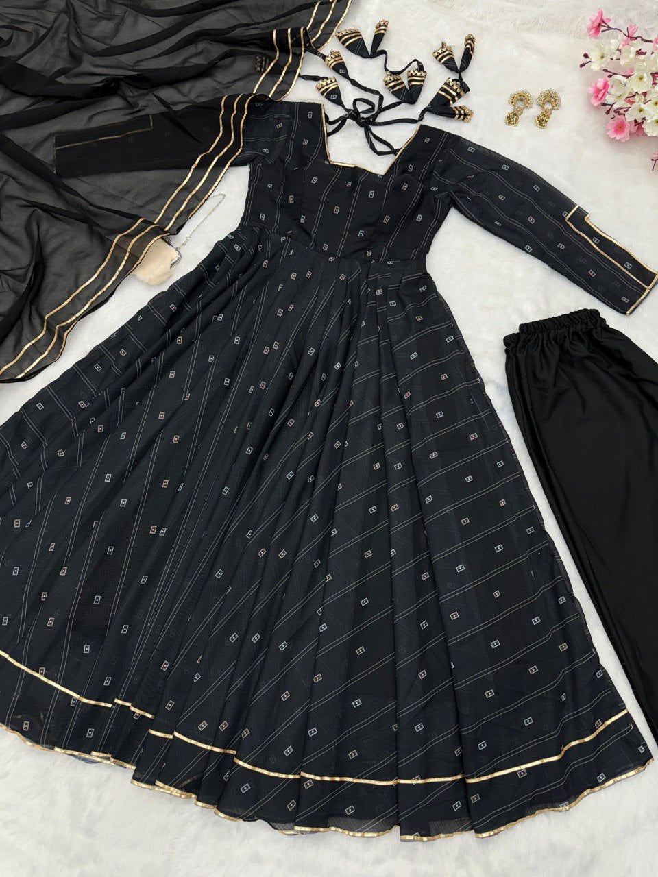 Divine Softy Chex Digital Printed Top Palazzo Suit - Ethnicwish