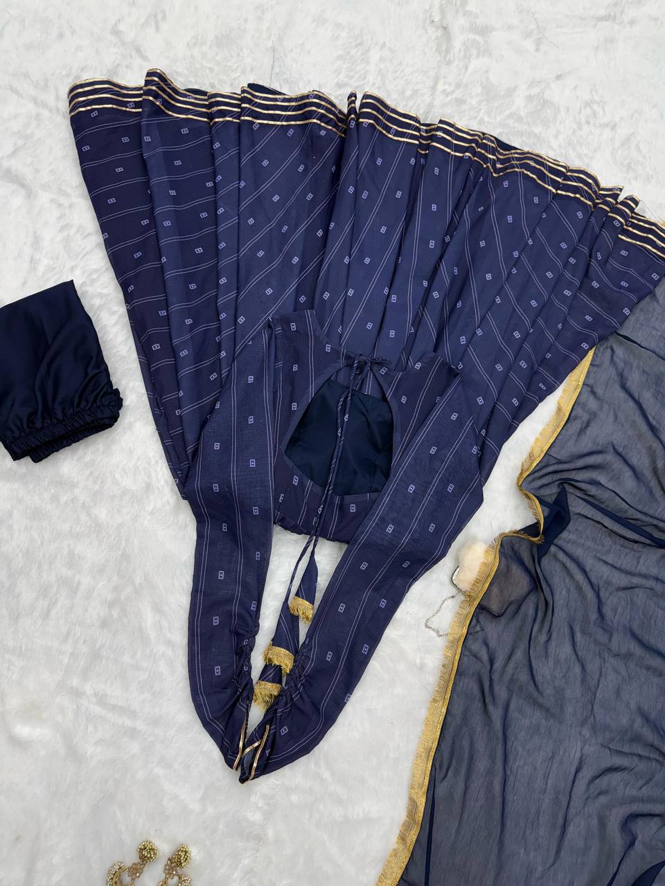 Divine Softy Chex Digital Printed Top Palazzo Suit - Ethnicwish