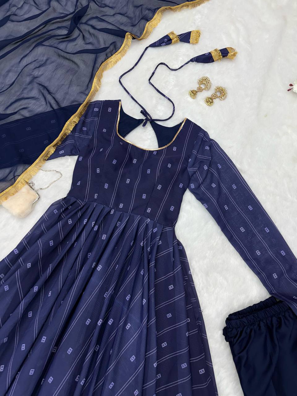 Divine Softy Chex Digital Printed Top Palazzo Suit - Ethnicwish