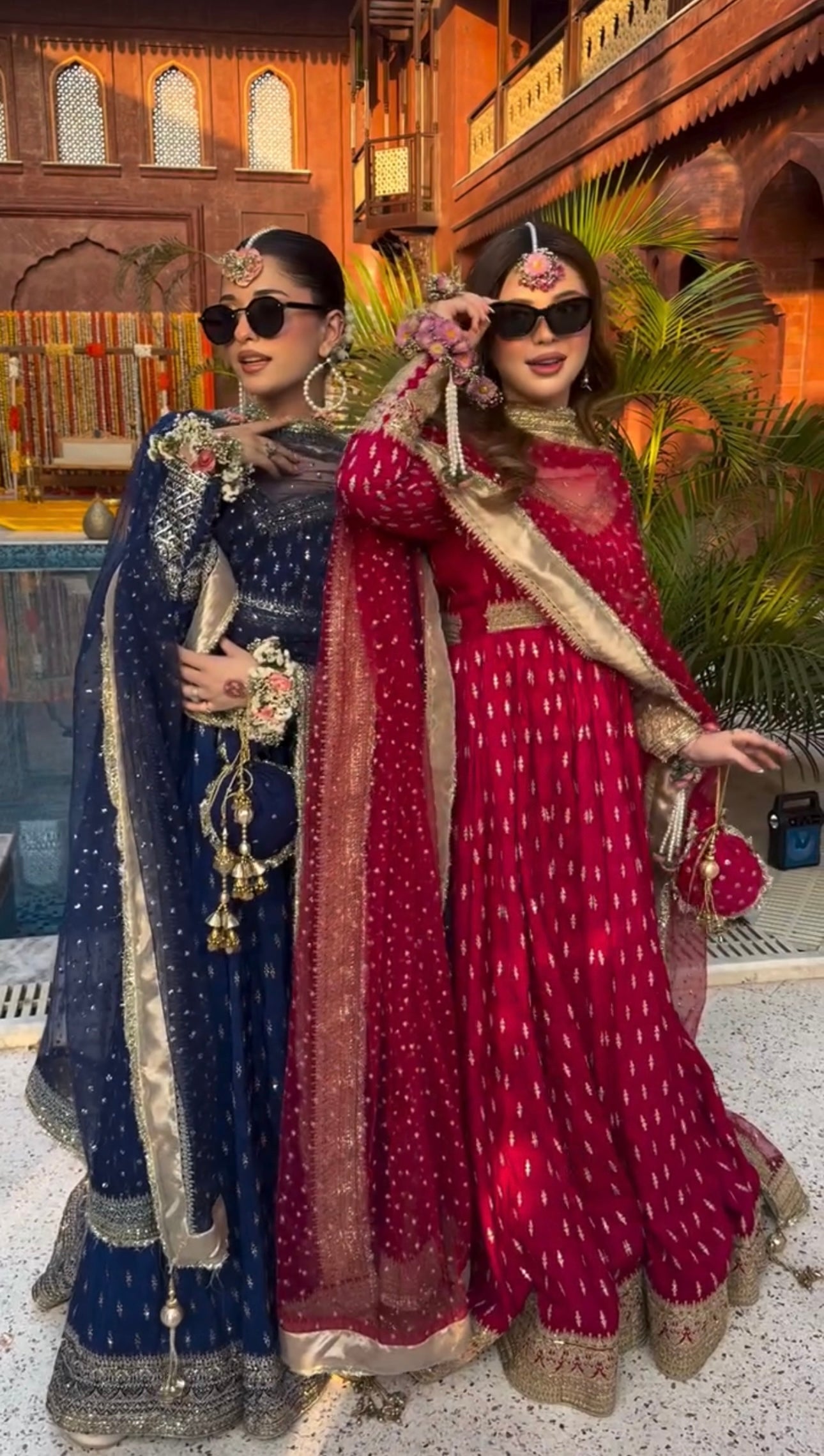 Elegant Chinon Silk Embroidered Anarkali Pant Set – Fully Stitched & Ready to Wear - ETHNICDEAL