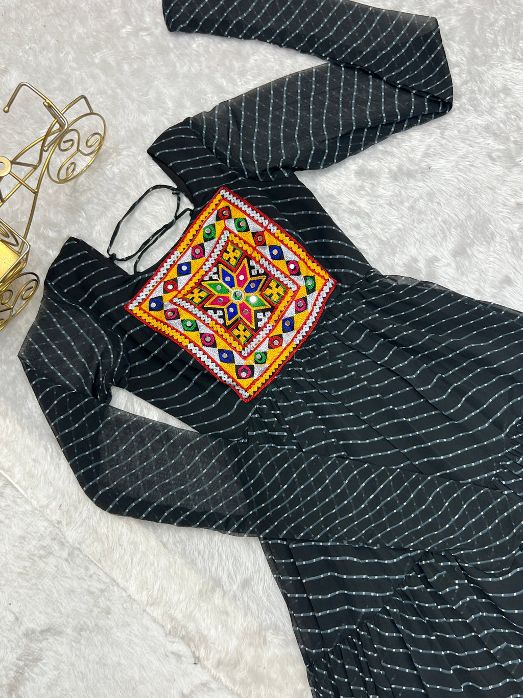 Arresting Navratri Wear Fully Stitched Designer Gown - Ethnicwish