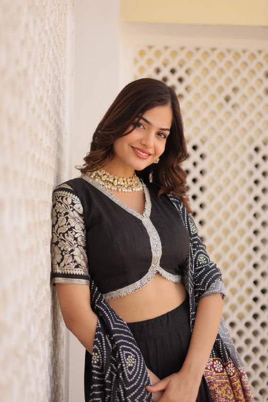 Stunning Viscous Jacquard Sequins Embroidered Lehenga Choli - Ethnicwish