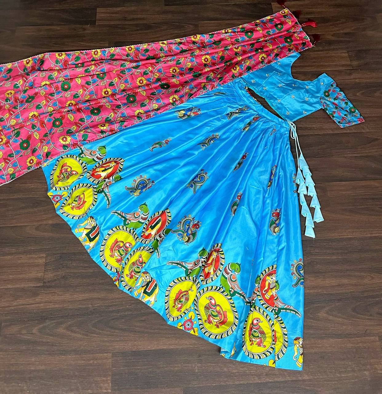 Charming Dola Silk Printed Lehenga Choli Set - Ethnicwish