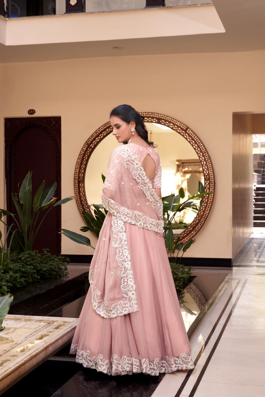 Magnificent Pearl Cording Sequins Worked Designer Lehenga Choli - ETHNICDEAL