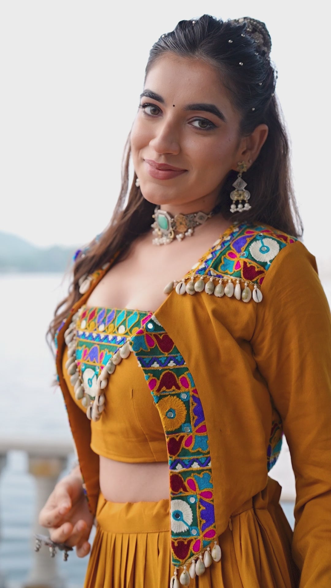 Magnificent Pure Rayon Navratri Lehenga Choli – Elegant Traditional Garba & Dandiya Outfit