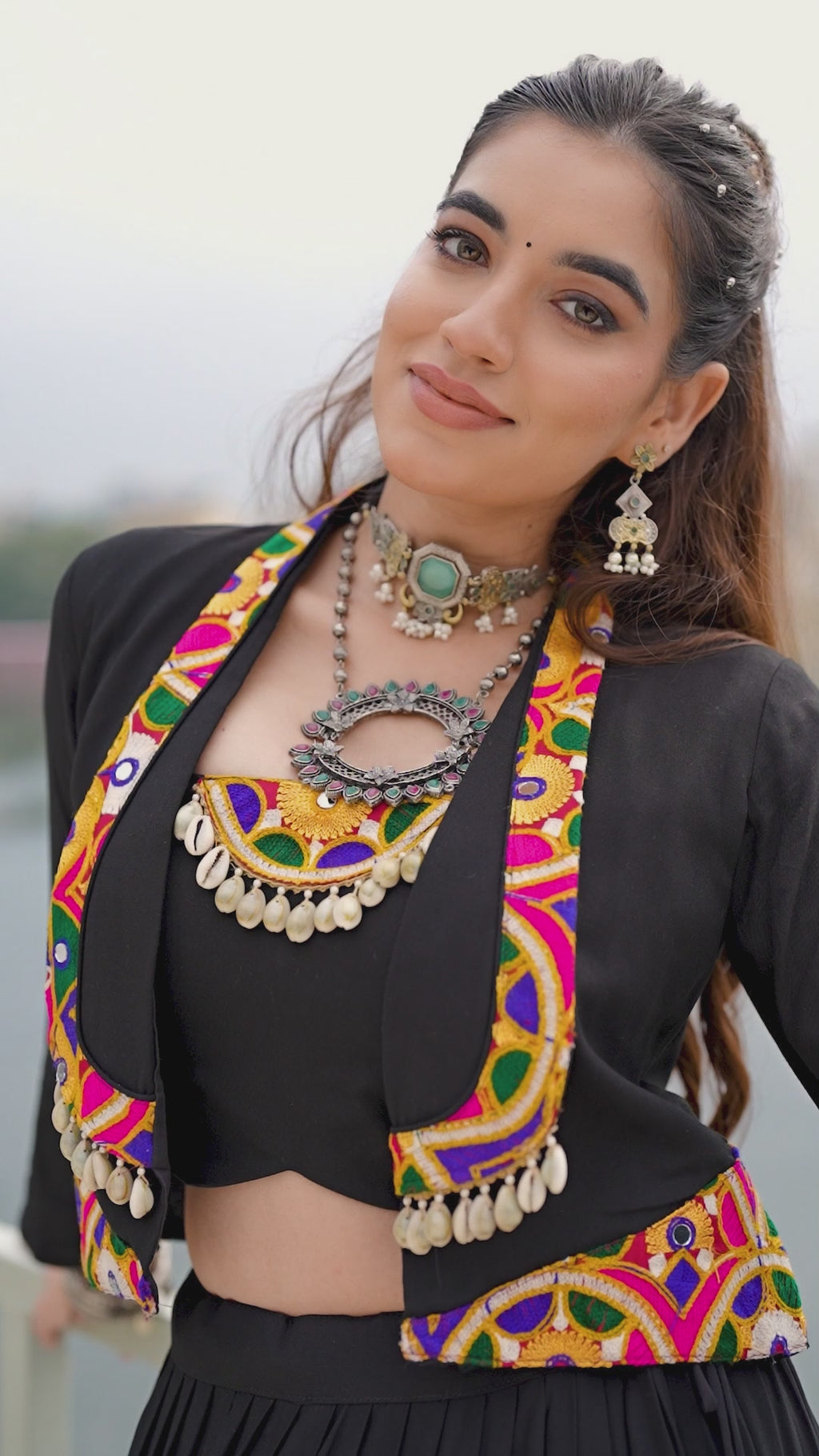 Magnificent Pure Rayon Navratri Lehenga Choli – Elegant Traditional Garba & Dandiya Outfit